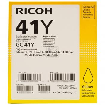 Ricoh Gel-Kartusche gelb HC (405764, GC-41YH)
