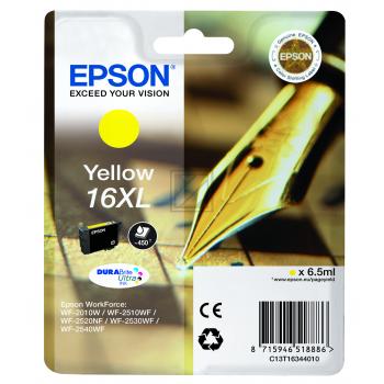 Epson Tintenpatrone gelb HC (C13T16344010, T1634)