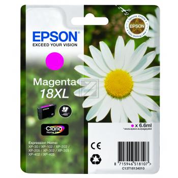 Epson Tintenpatrone magenta HC (C13T18134010, T1813)