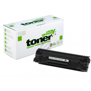 my green toner Toner-Kartusche schwarz (132322) ersetzt 85A, 725