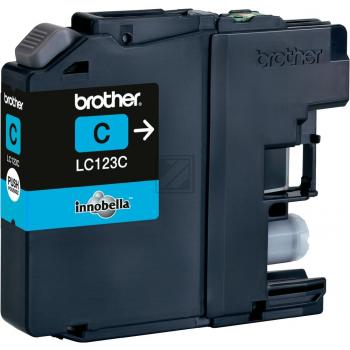 Brother Tintenpatrone cyan (LC-123C) Qualitätsstufe: A MHD: 022027