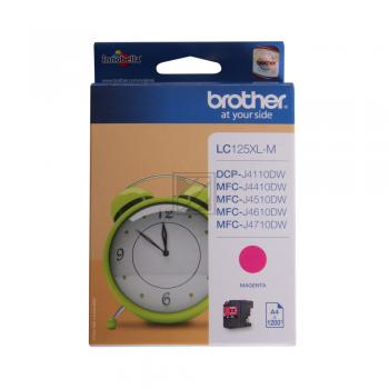 Brother Tintenpatrone magenta HC (LC-125XLM)