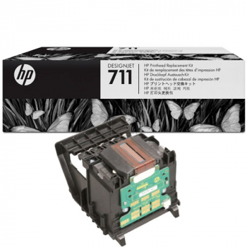 HP Tintendruckkopf gelb, magenta, schwarz, cyan (C1Q10A, 711)