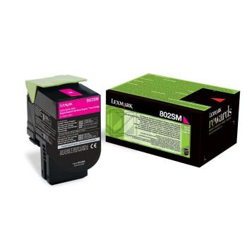 Lexmark Toner-Kit Return magenta HC (80C2SM0, 802SM)