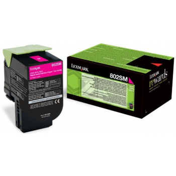 Lexmark Toner-Kit Return magenta HC (80C2SM0, 802SM)