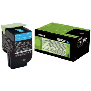 Lexmark Toner-Kit Return cyan HC plus + (80C2XC0, 802XC)