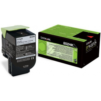 Lexmark Toner-Kit Return schwarz HC plus (80C2HK0, 802HK)