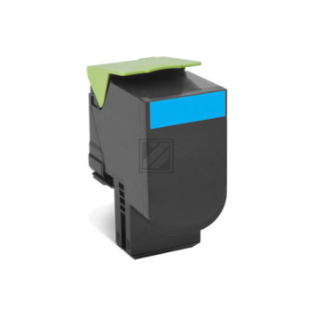 Lexmark Toner-Kit Return cyan HC plus (80C2HC0, 802HC) Qualitätsstufe: A