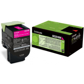 Lexmark Toner-Kit Return magenta HC plus (80C2HM0, 802HM)