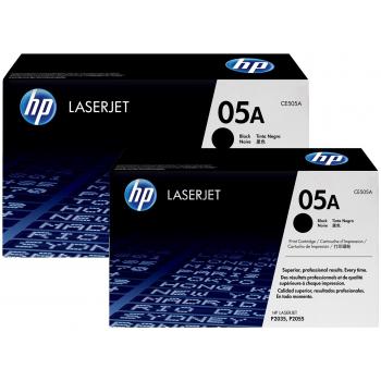 HP Toner-Kartusche 2 x schwarz SC (CE505D, 05D)