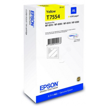 Epson Tintenpatrone gelb HC (C13T755440, T7554)