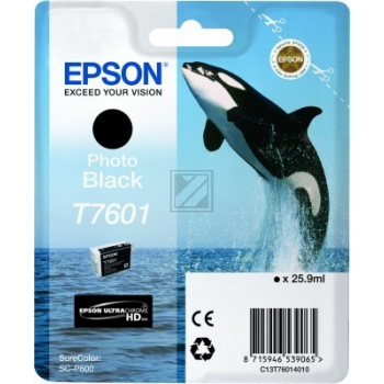 Epson Tintenpatrone photo schwarz (C13T76014010, T7601)