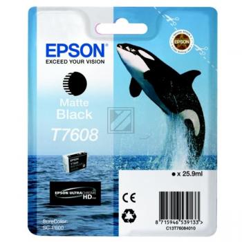 Epson Tintenpatrone schwarz matt (C13T76084010, T7608)