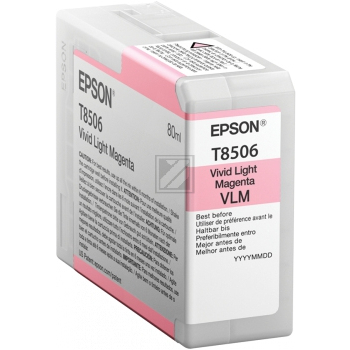 Epson Tintenpatrone magenta light (C13T850600, T8506) Qualitätsstufe: A MHD: 052027