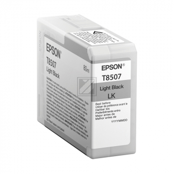 Epson Tintenpatrone schwarz light, light (C13T850700, T8507) Qualitätsstufe: A MHD: 052027