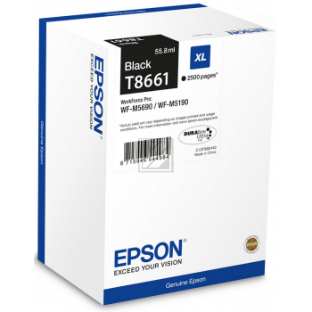 Epson Tintenpatrone schwarz (C13T866140, T8661)