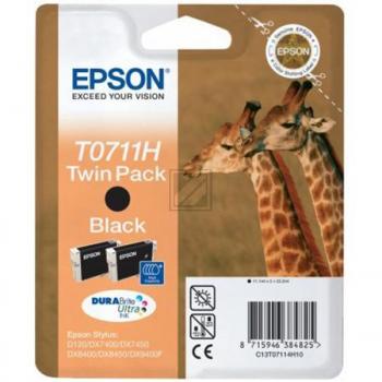 Epson Tintenpatrone 2 x schwarz (C13T07114H10, T0711H)