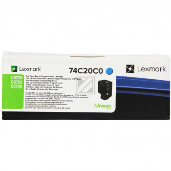 Lexmark Toner-Kit Return cyan (74C20C0)