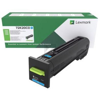Lexmark Toner-Kit Return cyan (72K20C0) Qualitätsstufe: B