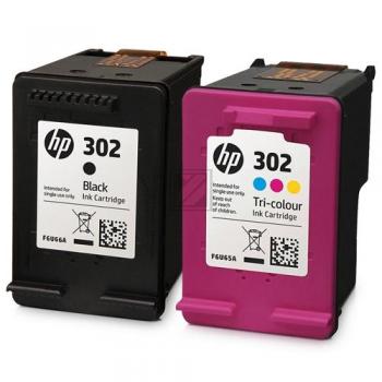 HP Tintendruckkopf cyan/magenta/gelb, schwarz (X4D37AE, 302)