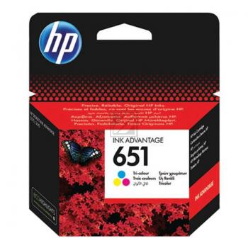 HP Tintendruckkopf cyan/magenta/gelb (C2P11AE, 651)