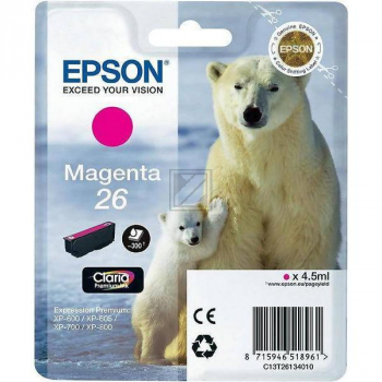 Epson Tintenpatrone magenta SC (C13T26134012, T2613)