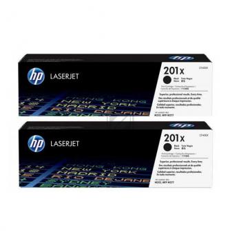 HP Toner-Kartusche 2 x schwarz HC (CF400XD, 201X)