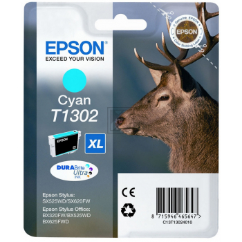 Epson Tintenpatrone cyan HC (C13T13024012, T1302)