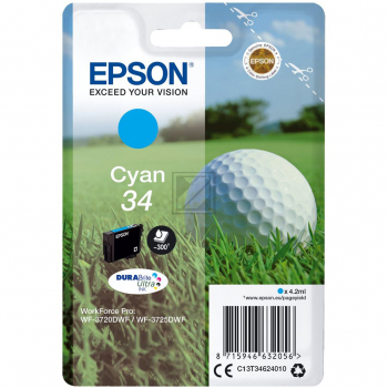 Epson Tintenpatrone cyan (C13T34624010, T3462)