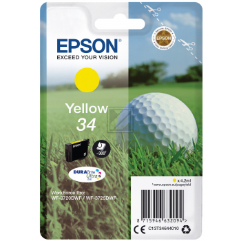 Epson Tintenpatrone gelb (C13T34644010, T3464)