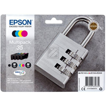 Epson Tintenpatrone gelb, magenta, schwarz, cyan (C13T35864010, 35)