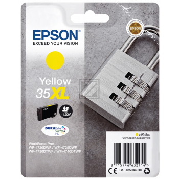 Epson Tintenpatrone gelb HC (C13T35944010, 35XL)