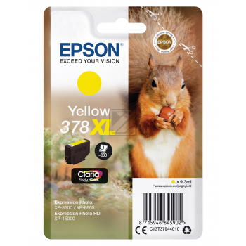 Epson Tintenpatrone gelb HC (C13T37944010, 378XL)