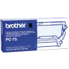 Brother Mehrfachkassette + 1 Thermo-Transfer-Rolle schwarz (PC-75)