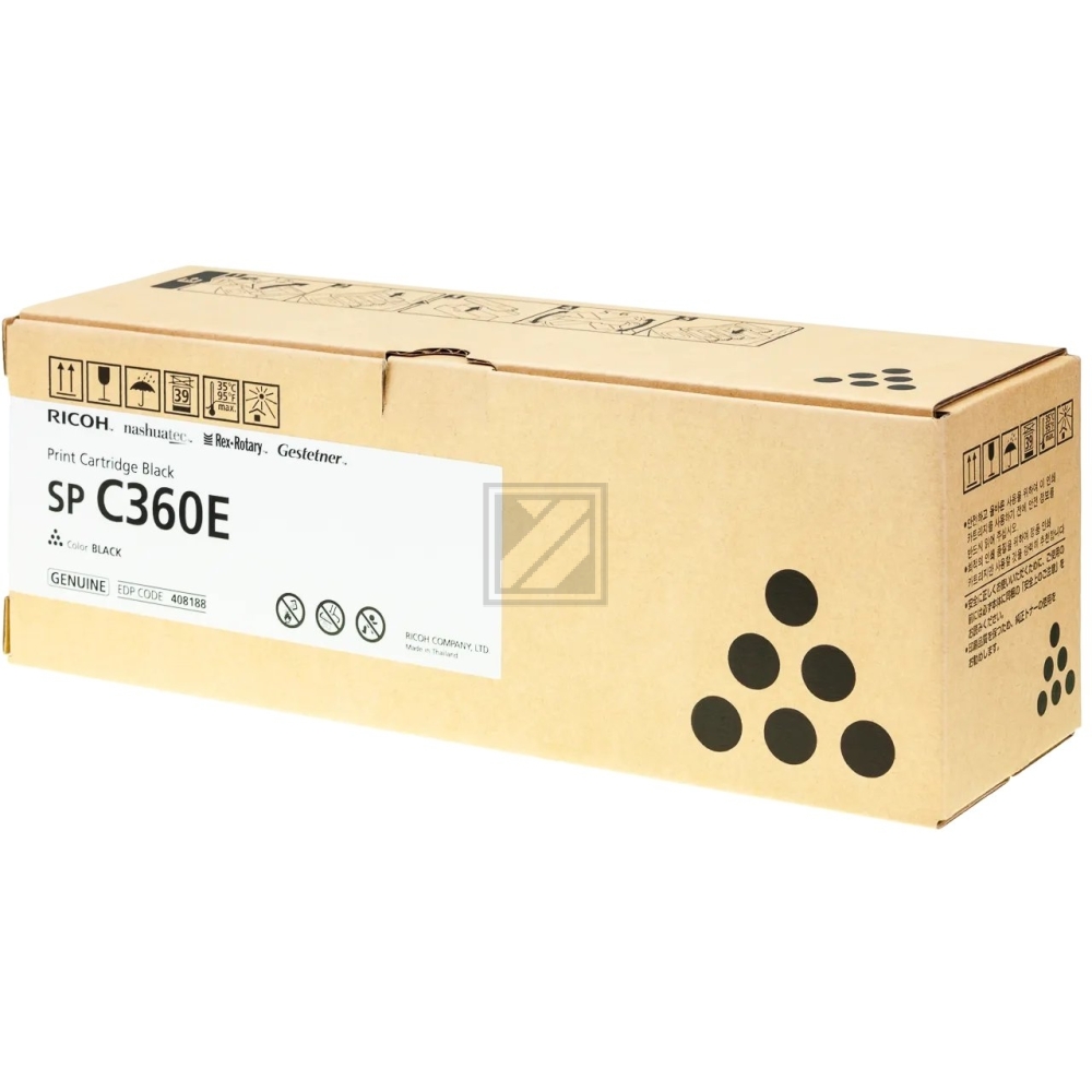 Original Ricoh 408188 / SPC360E Toner Schwarz