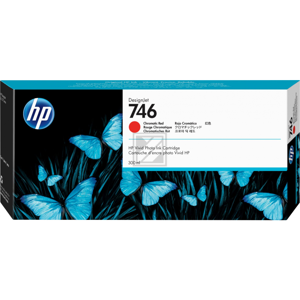 Original HP P2V81A / 746 Tinte Rot