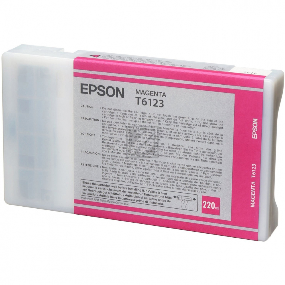 Epson Tintenpatrone magenta HC (C13T612300, T6123)