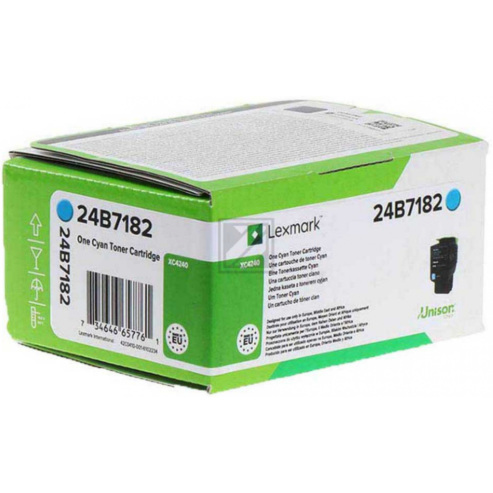 Original Lexmark 24B7182 Toner Cyan