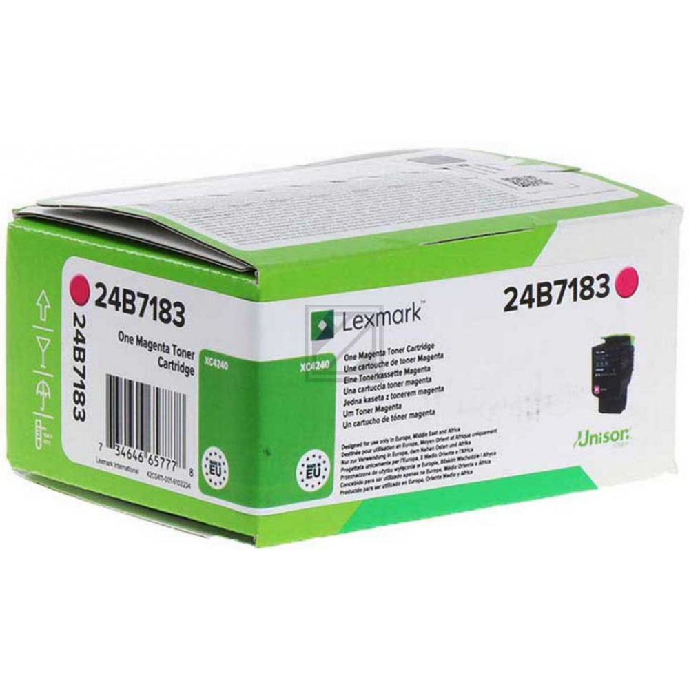 Original Lexmark 24B7183 Toner Magenta
