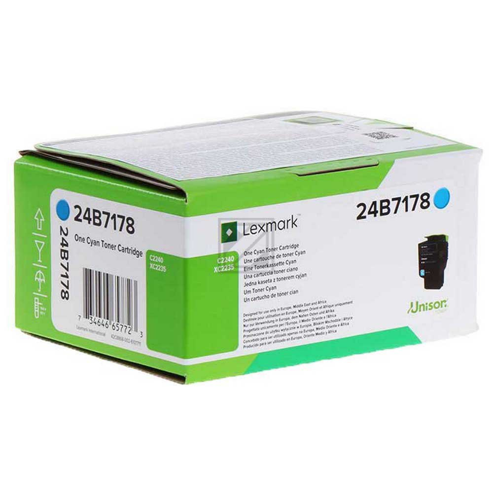 Original Lexmark 24B7178 Toner Cyan