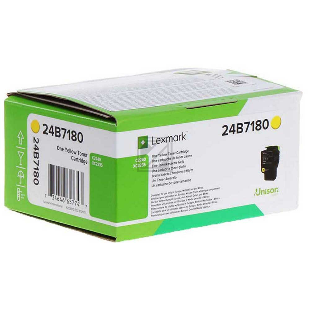 Original Lexmark 24B7180 Toner Gelb