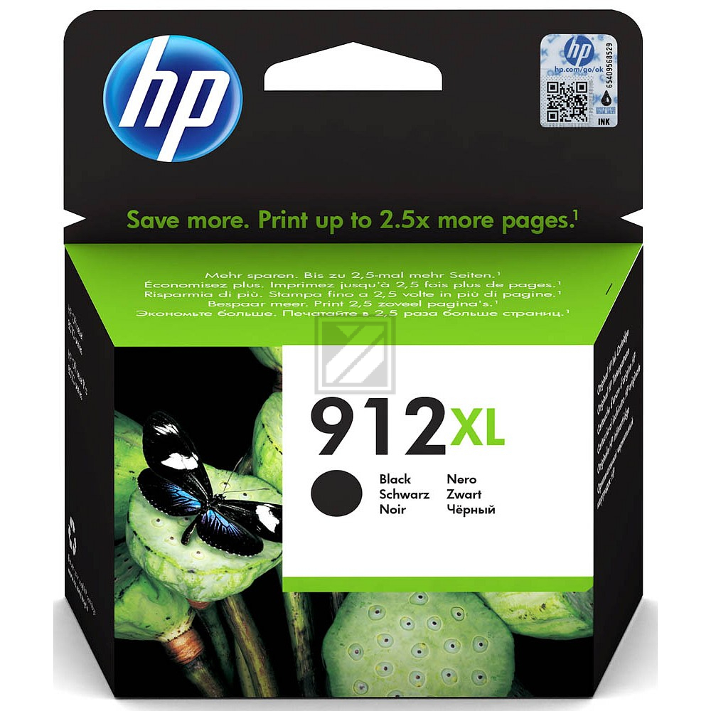 HP Tintenpatrone schwarz HC (3YL84AE#BGX, 912XL)