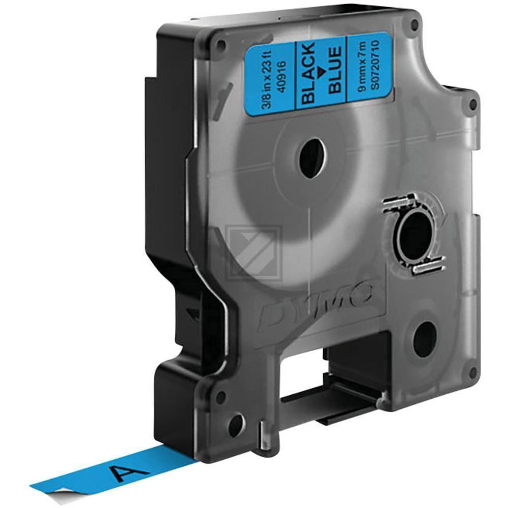 Dymo 40916 / S0720710 D1-Band 9mm schwarz auf blau