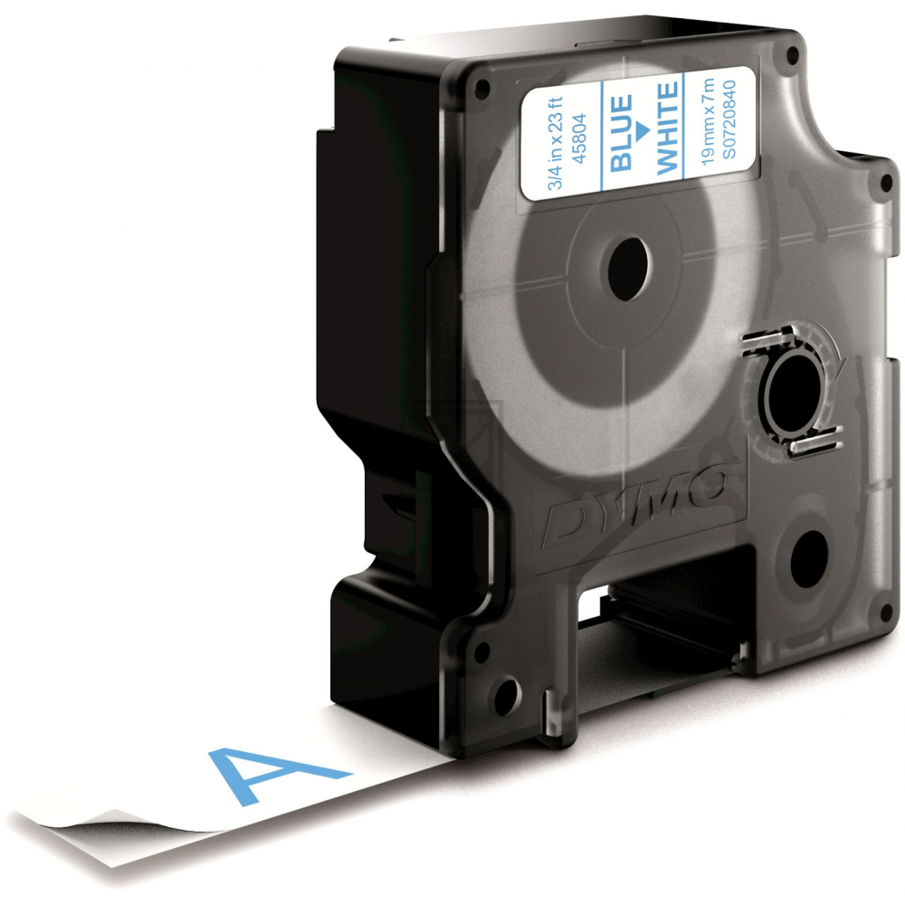 Dymo 45804 / S0720840 D1-Band 19mm blau auf weiß