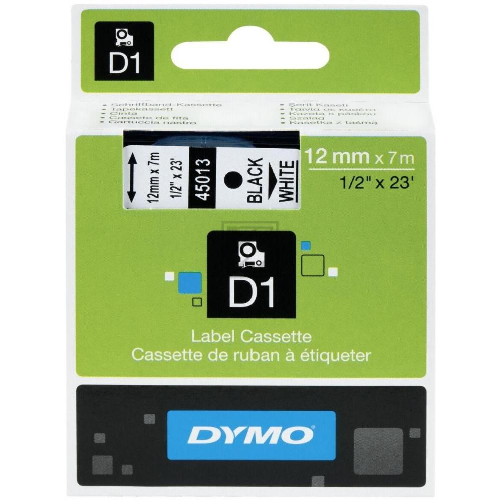 Dymo Schriftbandkassette schwarz/wei (43113)