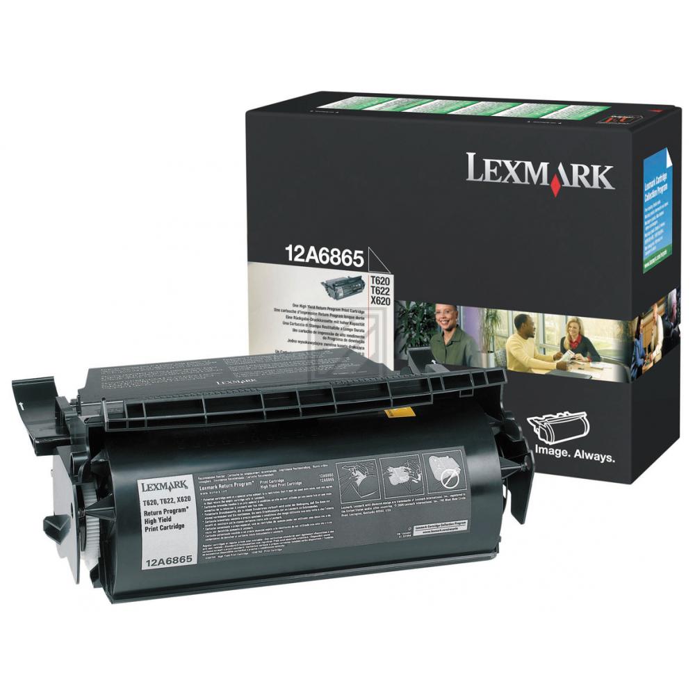 Original Lexmark 12A6865 Toner Schwarz