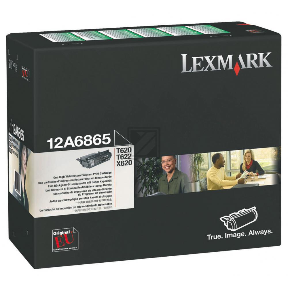 Original Lexmark 12A6865 Toner Schwarz