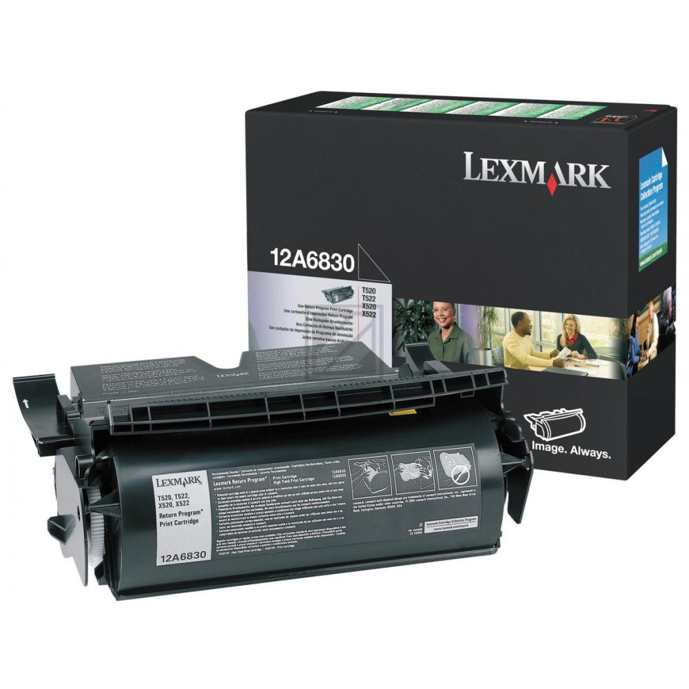 Original Lexmark 12A6830 Toner Schwarz