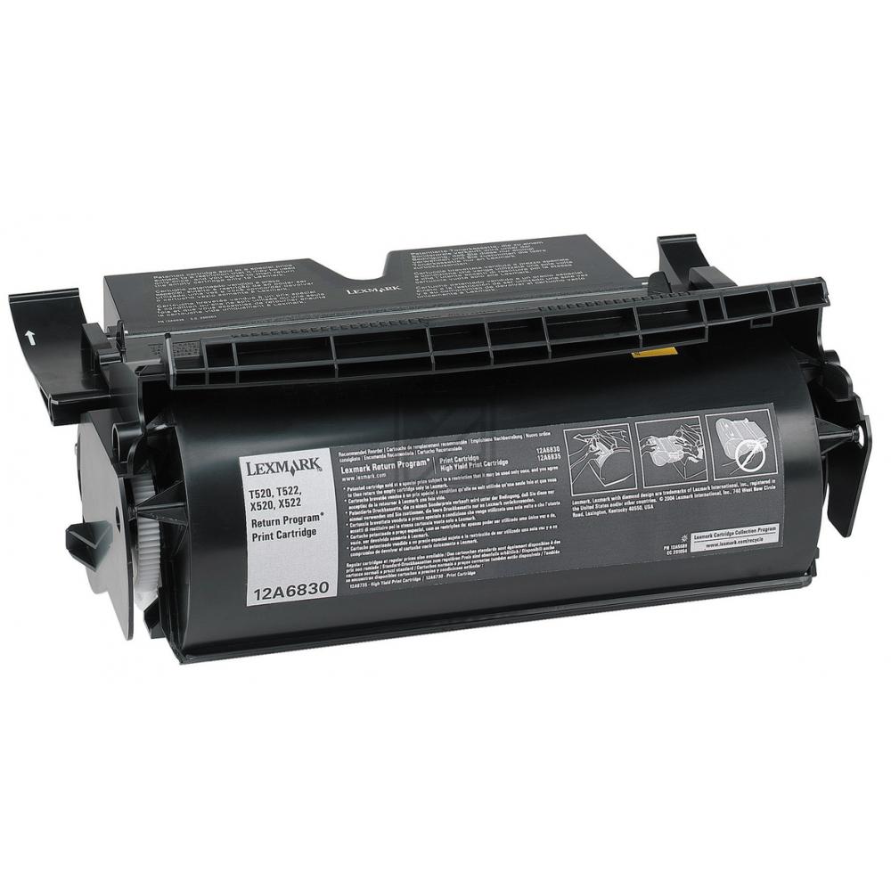 Original Lexmark 12A6830 Toner Schwarz