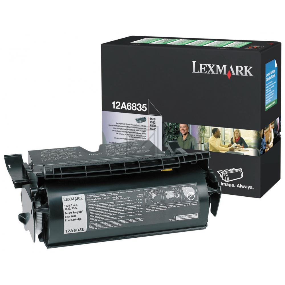 Original Lexmark 12A6835 Toner Schwarz